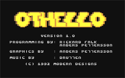 Othello (Modern Designs) - Screenshot - Game Title Image
