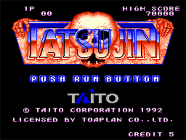 Tatsujin - Screenshot - Game Title Image