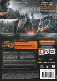 Tom Clancy's The Division - Box - Back Image