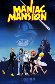 Maniac Mansion Deluxe - Box - Front - Reconstructed Image