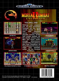 Mortal Kombat II Unlimited - Fanart - Box - Back Image