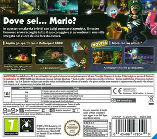 Luigi's Mansion - Box - Back Image