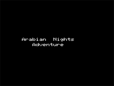 Arabian Nights Adventure - Screenshot - Game Title Image