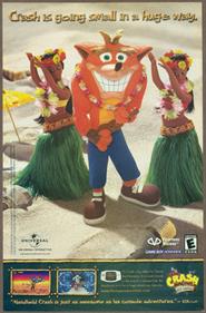 Crash Bandicoot: The Huge Adventure - Advertisement Flyer - Front Image