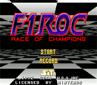F1 ROC: Race of Champions - Screenshot - Game Title Image