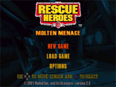 Rescue Heroes: Molten Menace - Screenshot - Game Title Image