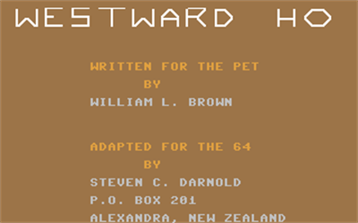 Westward Ho - Screenshot - Game Title Image