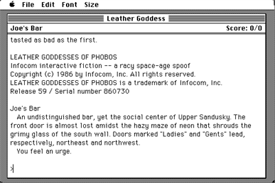 Leather Goddesses of Phobos - Screenshot - Game Title Image