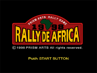 Rally De Africa - Screenshot - Game Title Image