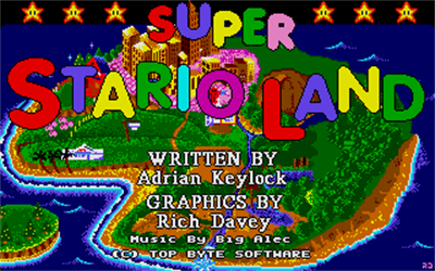 Super Stario Land - Screenshot - Game Title Image