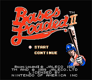 Bases Loaded II: Second Season - Screenshot - Game Title Image