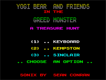 Yogi Bear & Friends in the Greed Monster: A Treasure Hunt - Screenshot - Game Select Image