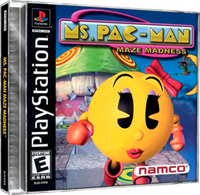 Ms. Pac-Man Maze Madness - Box - 3D Image