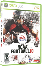 NCAA Football 10 - Box - 3D Image