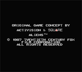 Aliens: Alien 2 - Screenshot - Game Title Image