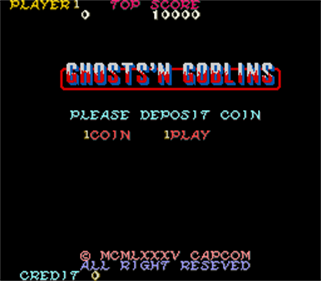 Ghosts'n Goblins - Screenshot - Game Title Image
