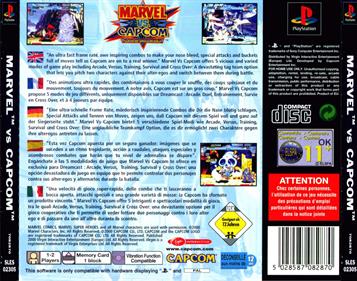 Marvel vs. Capcom: Clash of Super Heroes - Box - Back Image