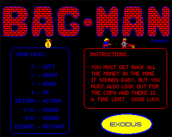 Bag-Man - Screenshot - Game Title Image