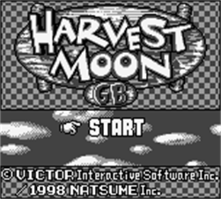 Harvest Moon GB - Screenshot - Game Title Image