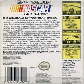 Bill Elliott's NASCAR Fast Tracks - Box - Back Image