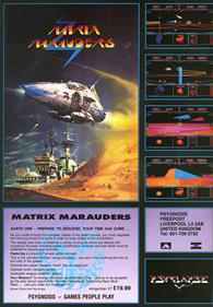 Matrix Marauders - Advertisement Flyer - Front Image