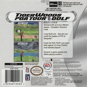 Tiger Woods PGA Tour Golf - Box - Back Image