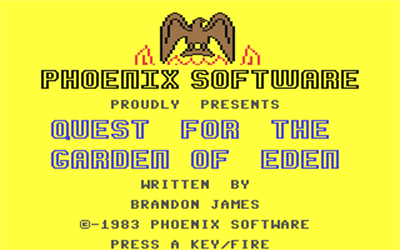 Quest for the Garden of Eden - Screenshot - Game Title Image