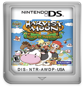 Harvest Moon DS: Island of Happiness - Fanart - Cart - Front Image