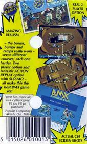 BMX Simulator - Box - Back Image