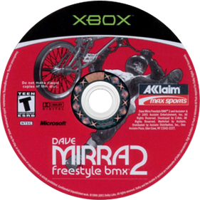 Dave Mirra Freestyle BMX 2 - Disc Image