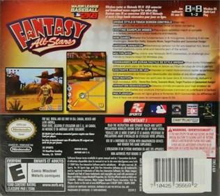 Major League Baseball 2K9: Fantasy All-Stars - Box - Back Image