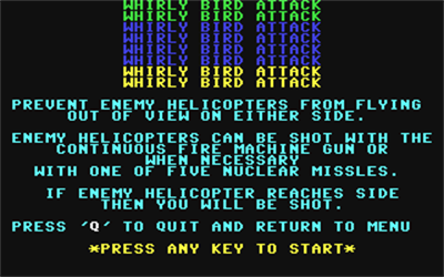 Whirly Bird Attack - Screenshot - Game Title Image