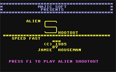 Alien Shootout - Screenshot - Game Title Image