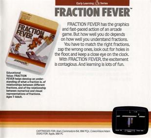 Fraction Fever - Advertisement Flyer - Front Image