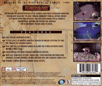 Powerslave - Box - Back Image