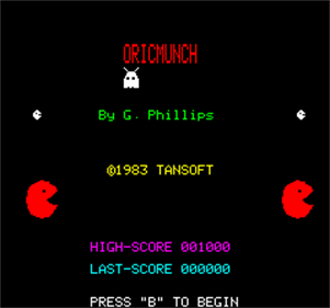 Oricmunch - Screenshot - Game Title Image