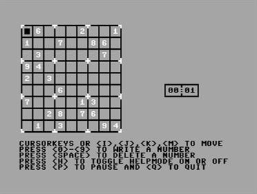 GNU Sudoku 64 - Screenshot - Gameplay Image