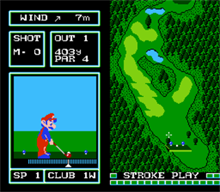 Family Computer Golf: Japan Course Prize Cart - Screenshot - Gameplay Image