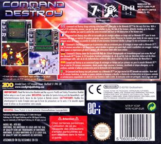 Command and Destroy - Box - Back Image