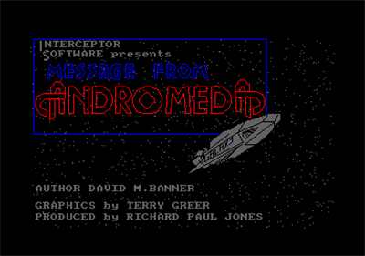 Message from Andromeda - Screenshot - Game Title Image