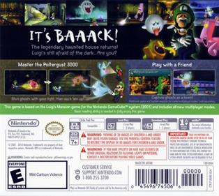 Luigi's Mansion - Box - Back Image