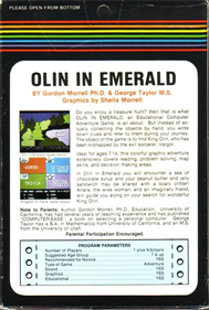 Olin in Emerald: Kingdom of Myrrh - Box - Back Image