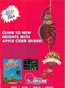 Apple Cider Spider - Advertisement Flyer - Front Image