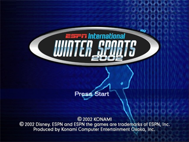 ESPN International Winter Sports 2002 - Screenshot - Game Title Image