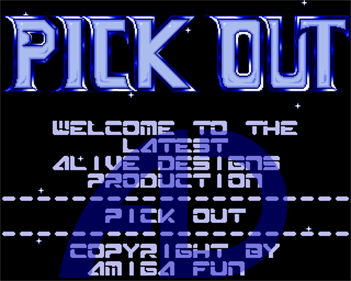 Pick Out - Screenshot - Game Title Image