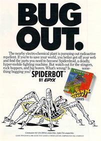 Spiderbot - Advertisement Flyer - Front Image