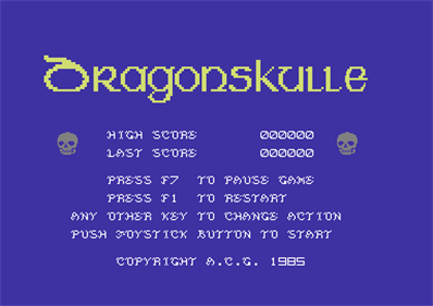 Dragon Skulle - Screenshot - Game Select Image