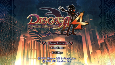 Disgaea 4: A Promise Unforgotten - Screenshot - Game Title Image