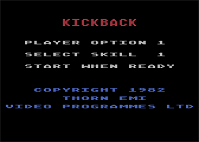 Kickback - Screenshot - Game Select Image