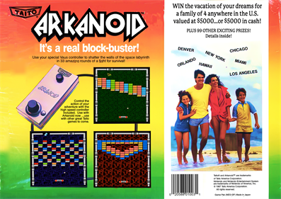 Arkanoid - Box - Back Image